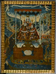 Notre-Dame de Cocharcas sous le baldaquin, Cuzco, 1765